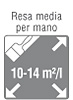 resa media mano 10 14 m2 l