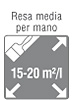 resa media mano 15 20 m2 l