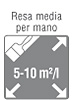 resa media mano 5 10 m2 l