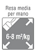 resa media mano 6 8 m2 kg