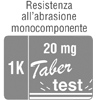 resistenza abrasione 1K 20 mg